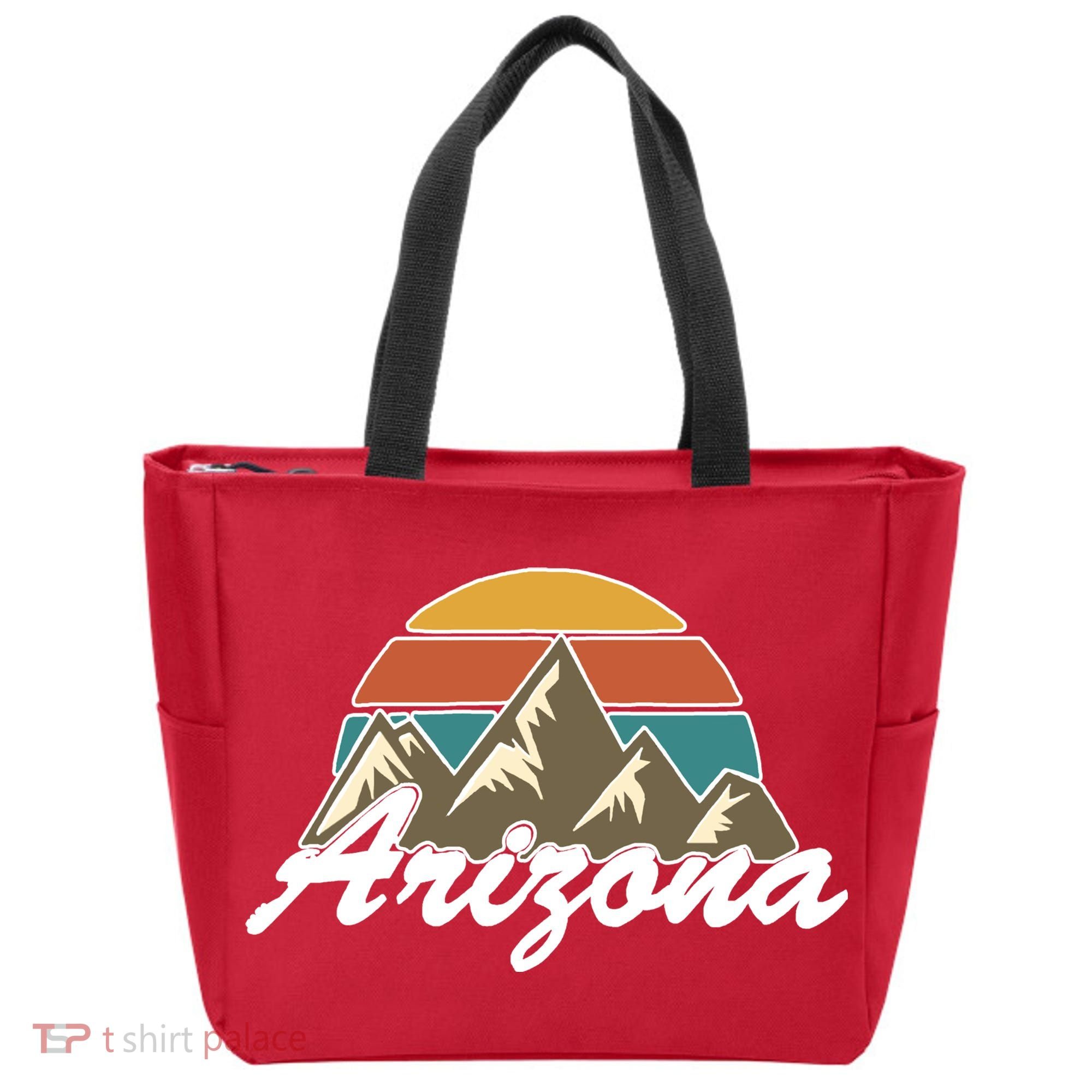 Arizona Retro AZ Mountain Tote Bag
