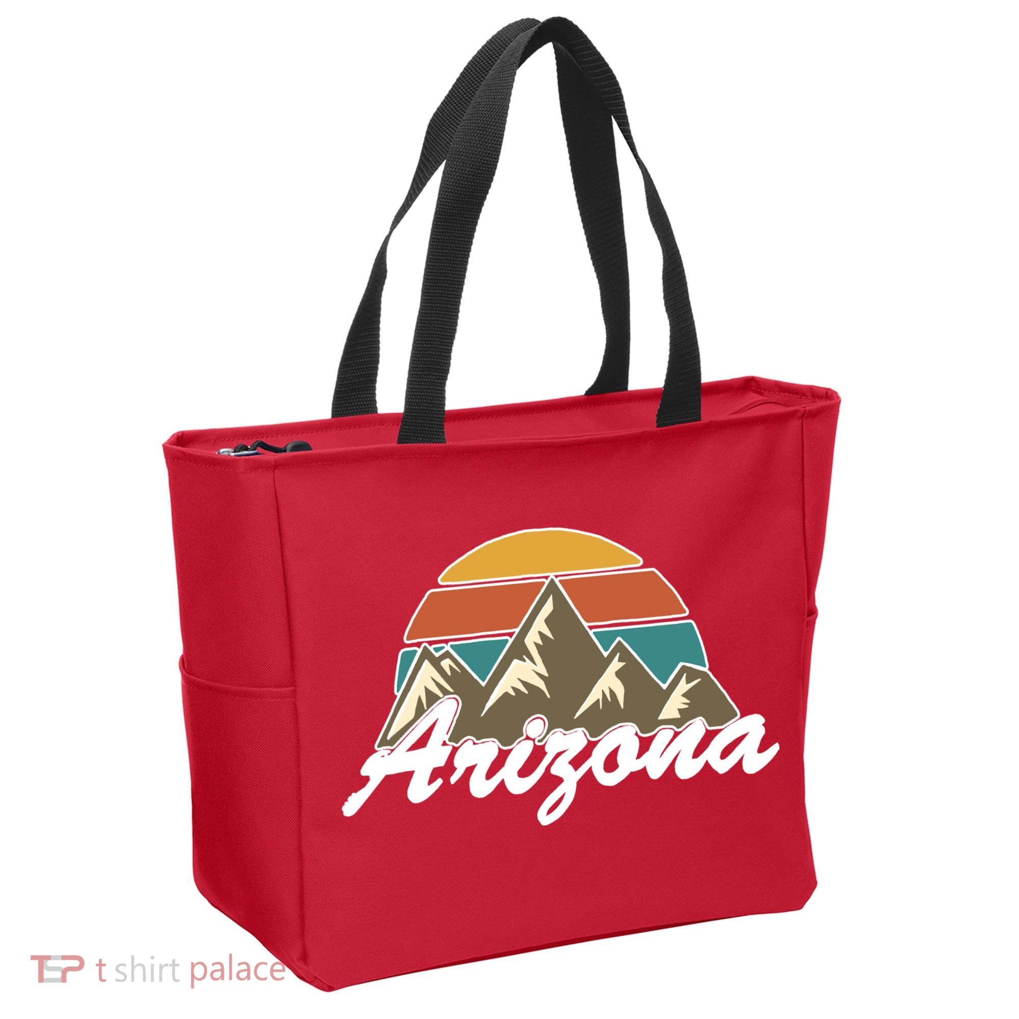 Arizona Retro AZ Mountain Tote Bag