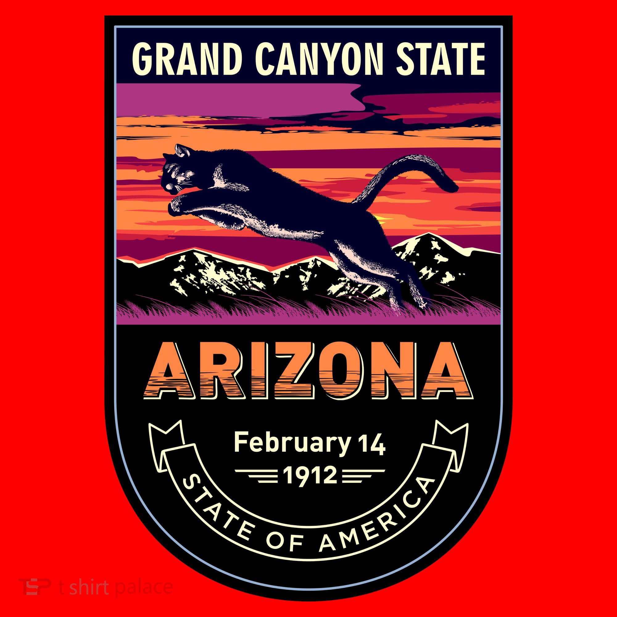Arizona State Emblem Santa Hat