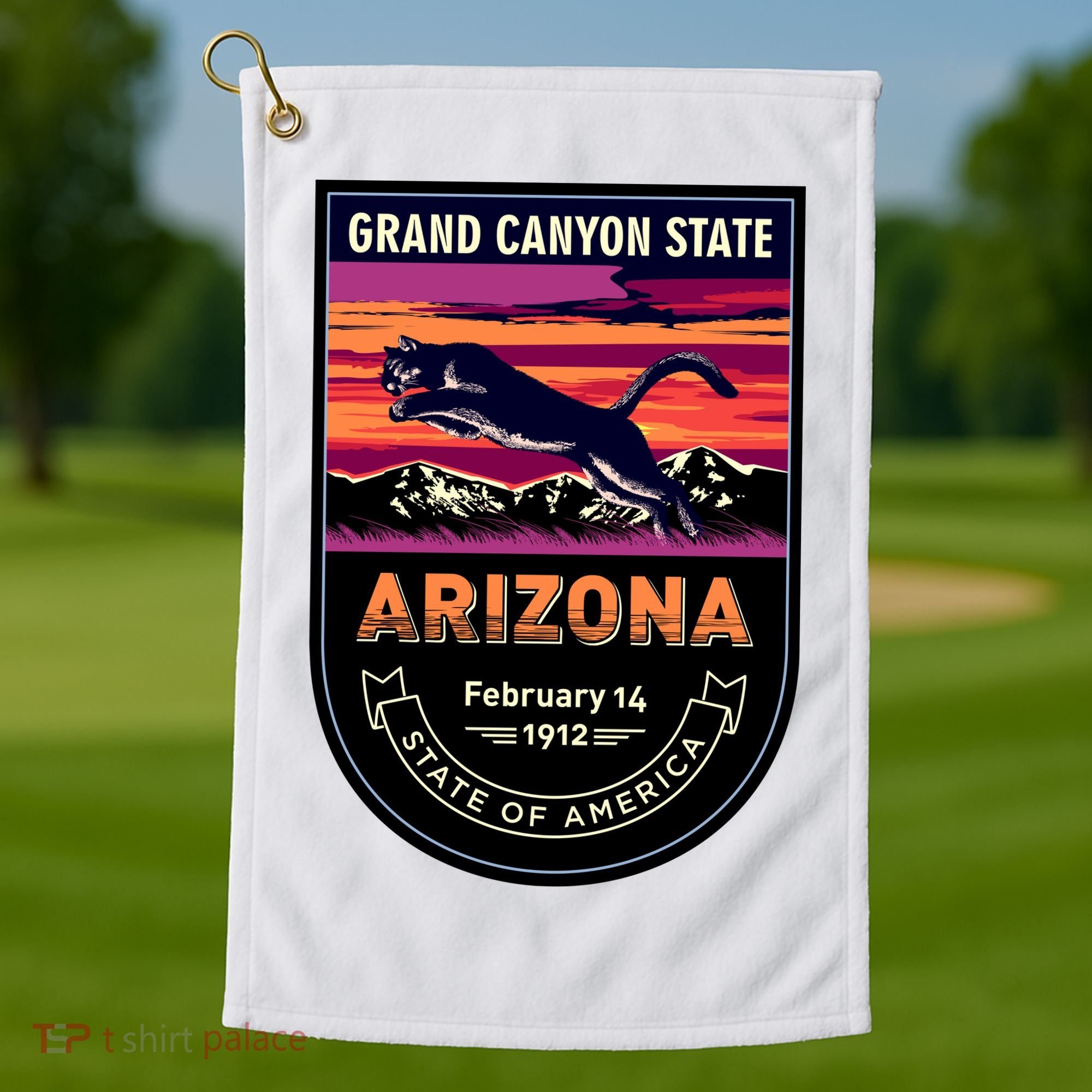 Arizona State Emblem Golf Towel