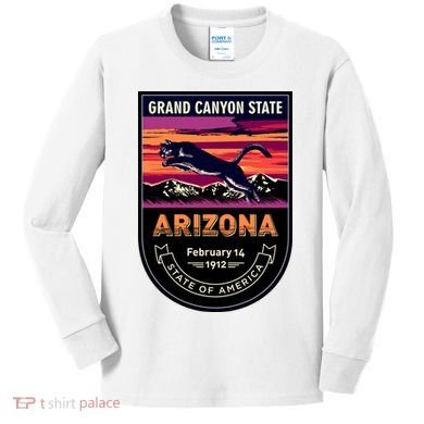 Arizona State Emblem Kids Long Sleeve Shirt