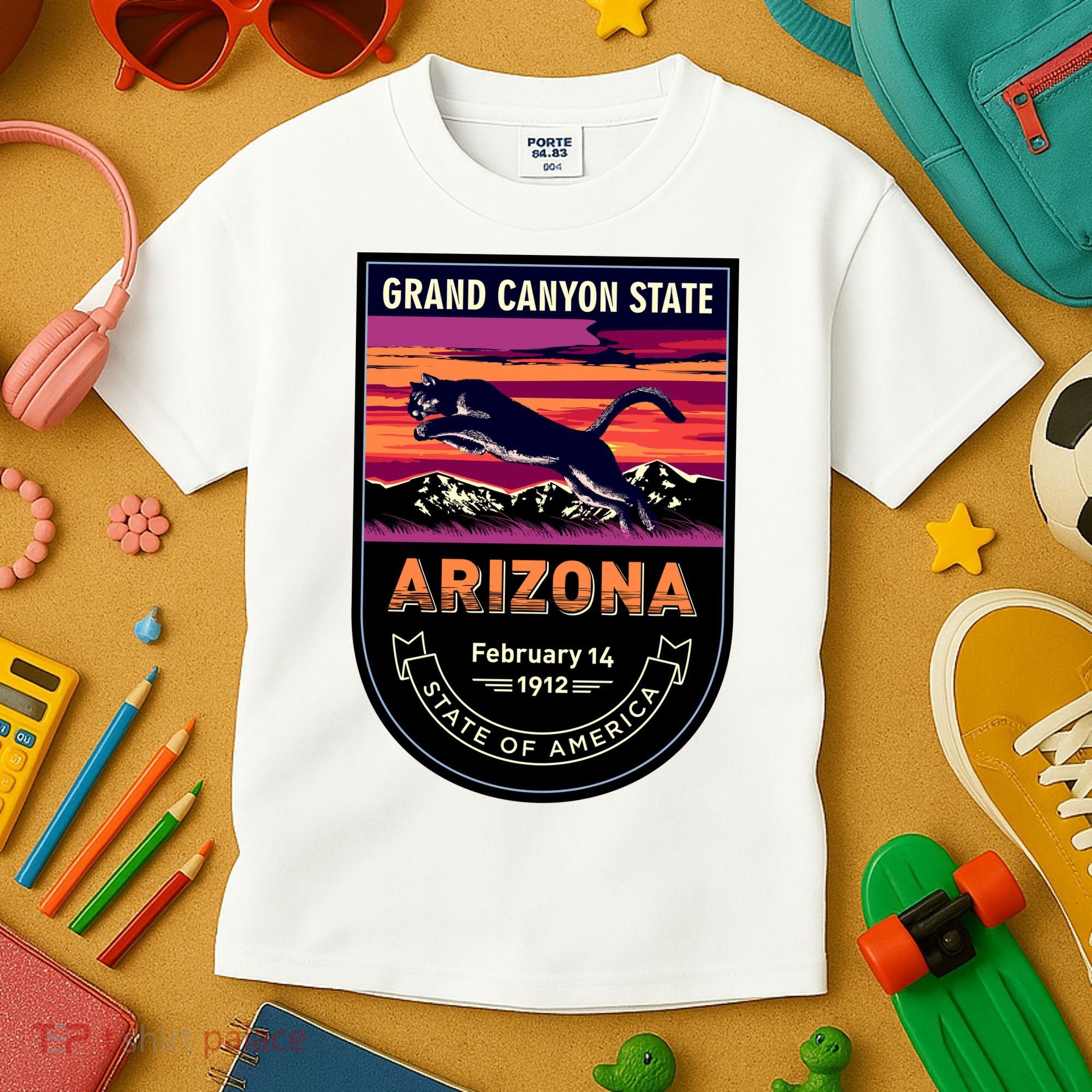 Arizona State Emblem Kids T-Shirt