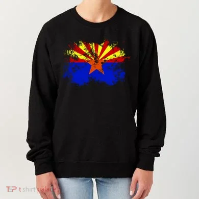 Arizona State Flag Grunge Women's Sweatshirt