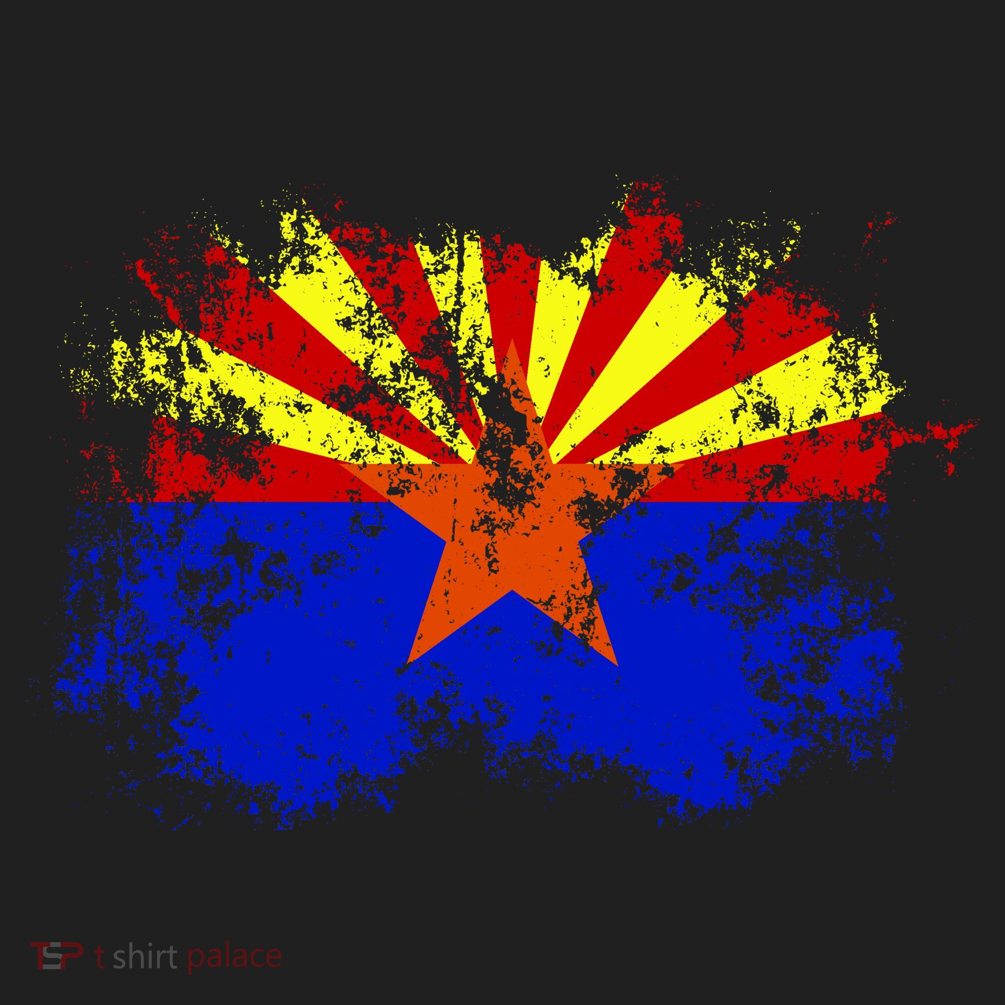 Arizona State Flag Grunge Women's Sweatshirt