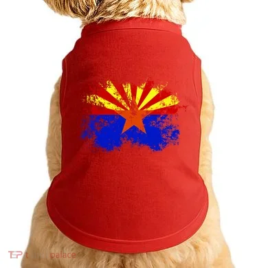 Arizona State Flag Grunge Doggie Tank