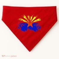 Arizona State Flag Grunge USA-Made Doggie Bandana thumb 0