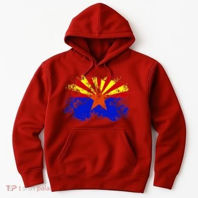 Arizona State Flag Grunge Hoodie