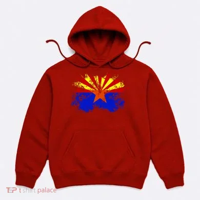 Arizona State Flag Grunge Hoodie