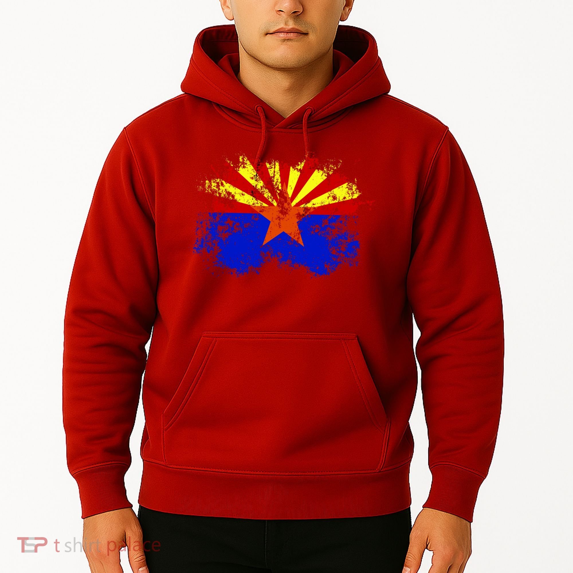 Arizona State Flag Grunge Hoodie