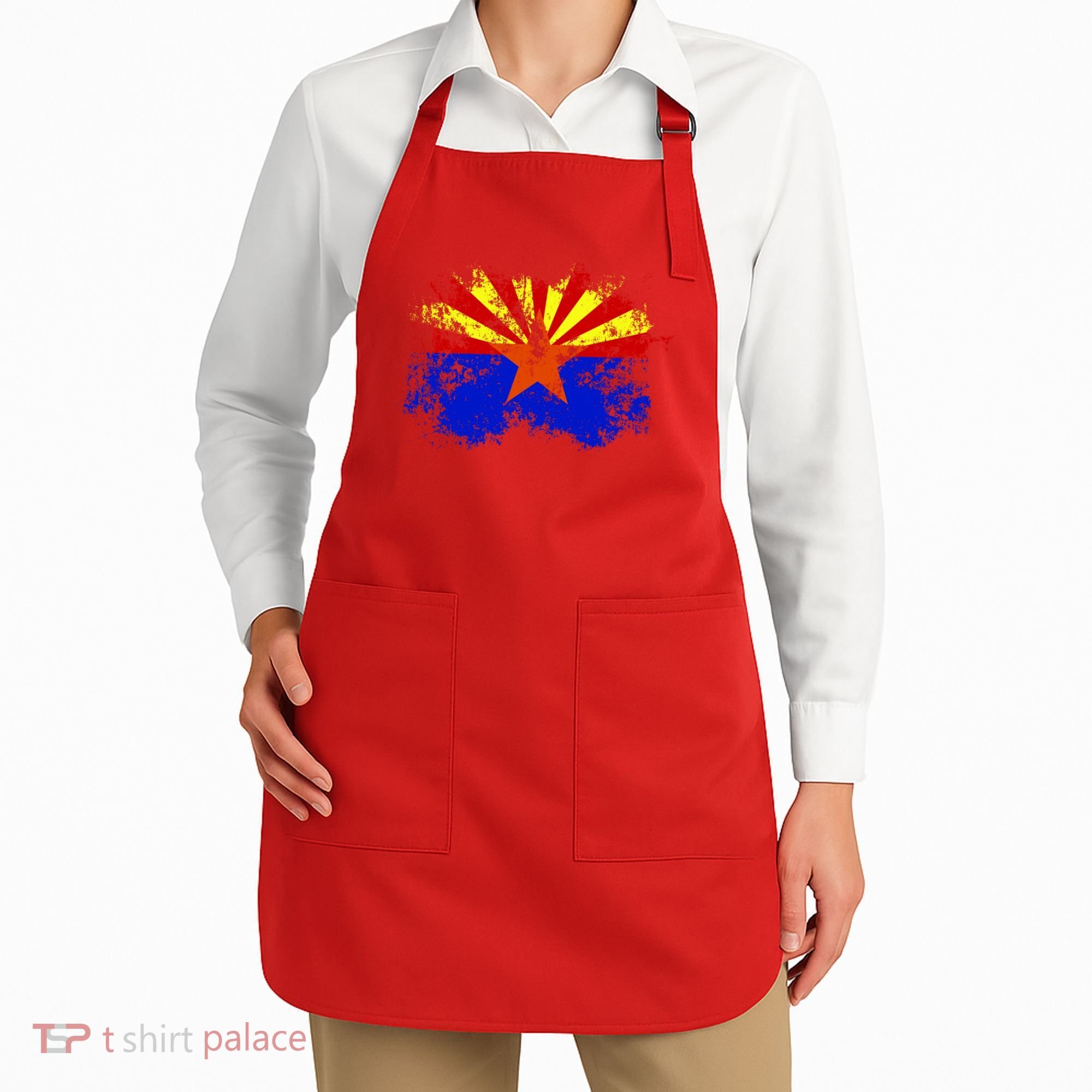 Arizona State Flag Grunge Apron
