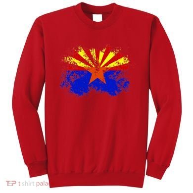 Arizona State Flag Grunge Sweatshirt