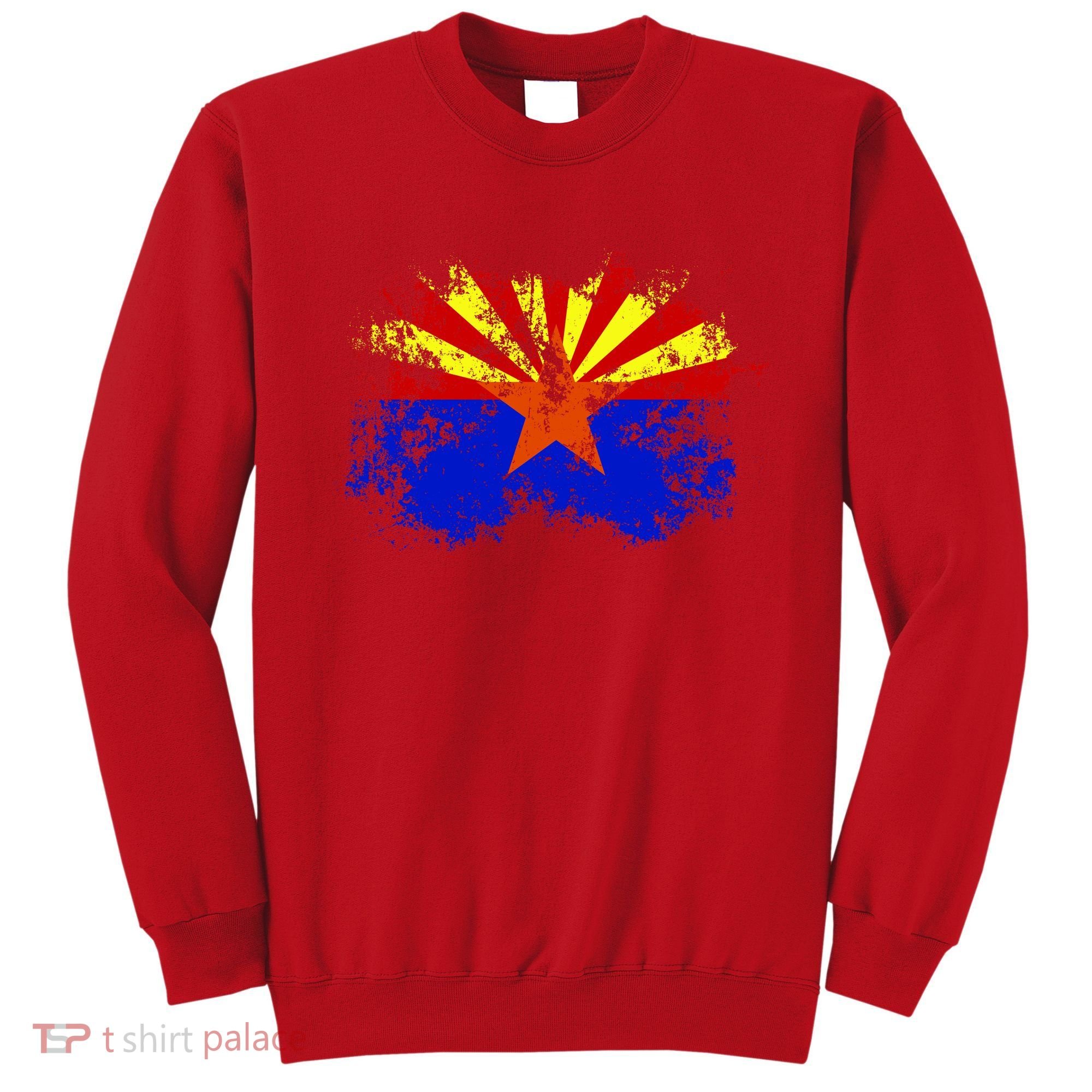 Arizona State Flag Grunge Sweatshirt