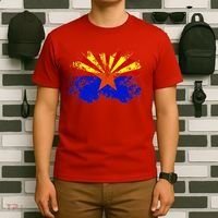 Arizona State Flag Grunge T-Shirt thumb 6
