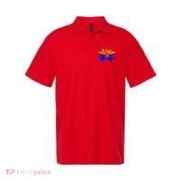 Arizona State Flag Grunge Polo thumb 0