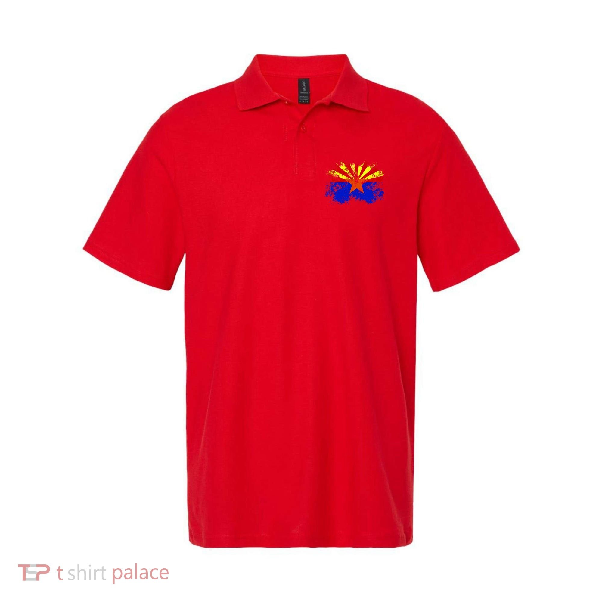 Arizona State Flag Grunge Polo
