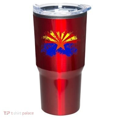 Arizona State Flag Grunge Tumbler