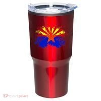 Arizona State Flag Grunge Tumbler thumb 0