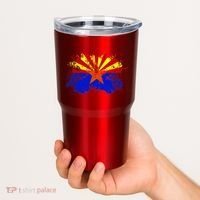 Arizona State Flag Grunge Tumbler thumb 2