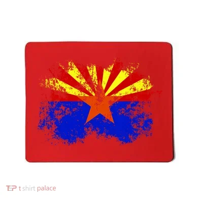 Arizona State Flag Grunge Mousepad