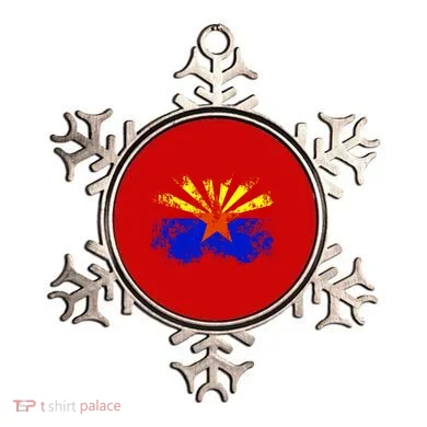Arizona State Flag Grunge Ornament