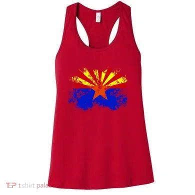 Arizona State Flag Grunge Women's Tank Top