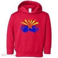 Arizona State Flag Grunge Toddler Hoodie thumb 0