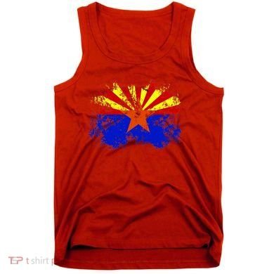 Arizona State Flag Grunge Tank Top