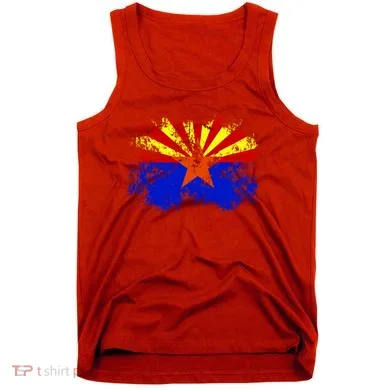 Arizona State Flag Grunge Tank Top