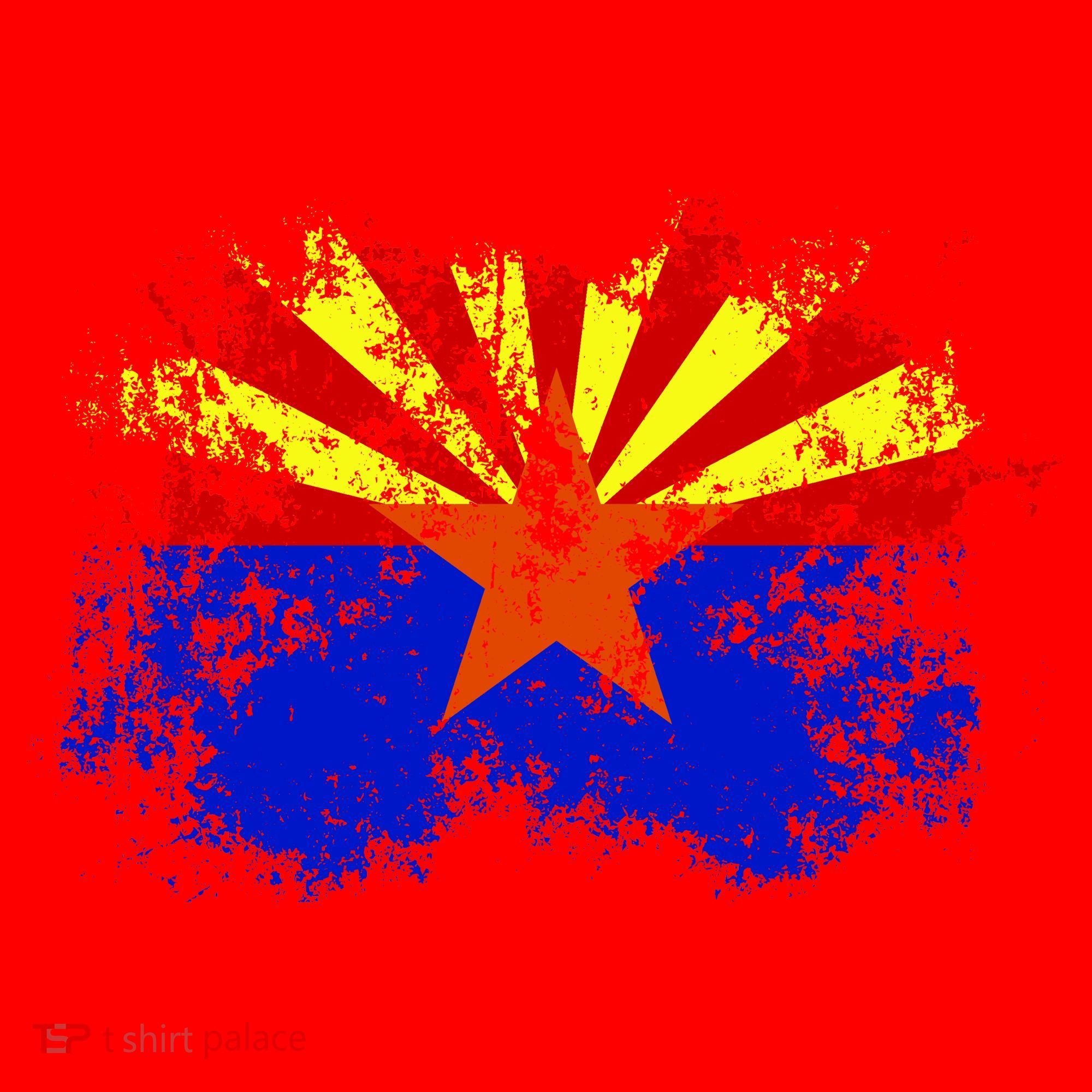 Arizona State Flag Grunge Toddler T-Shirt