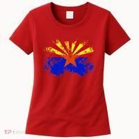 Arizona State Flag Grunge Women's T-Shirt thumb 0