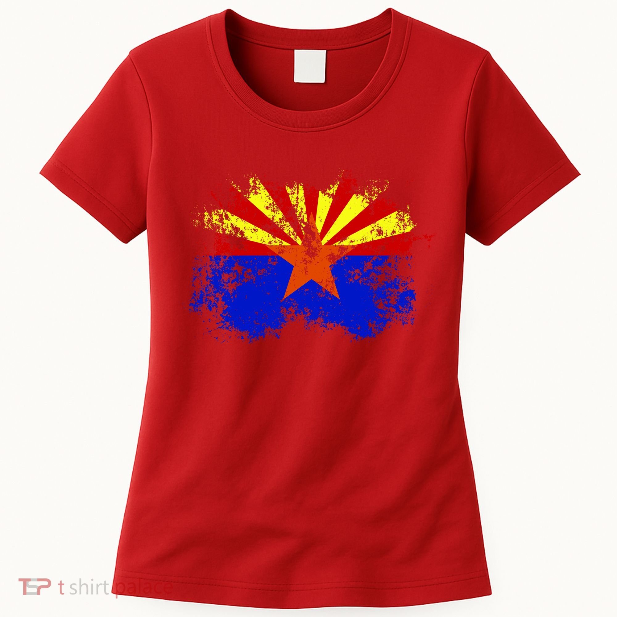 Arizona State Flag Grunge Women's T-Shirt