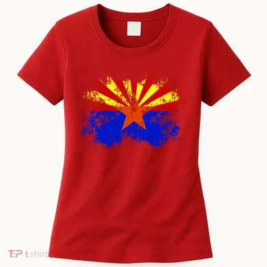 Arizona State Flag Grunge Women's T-Shirt