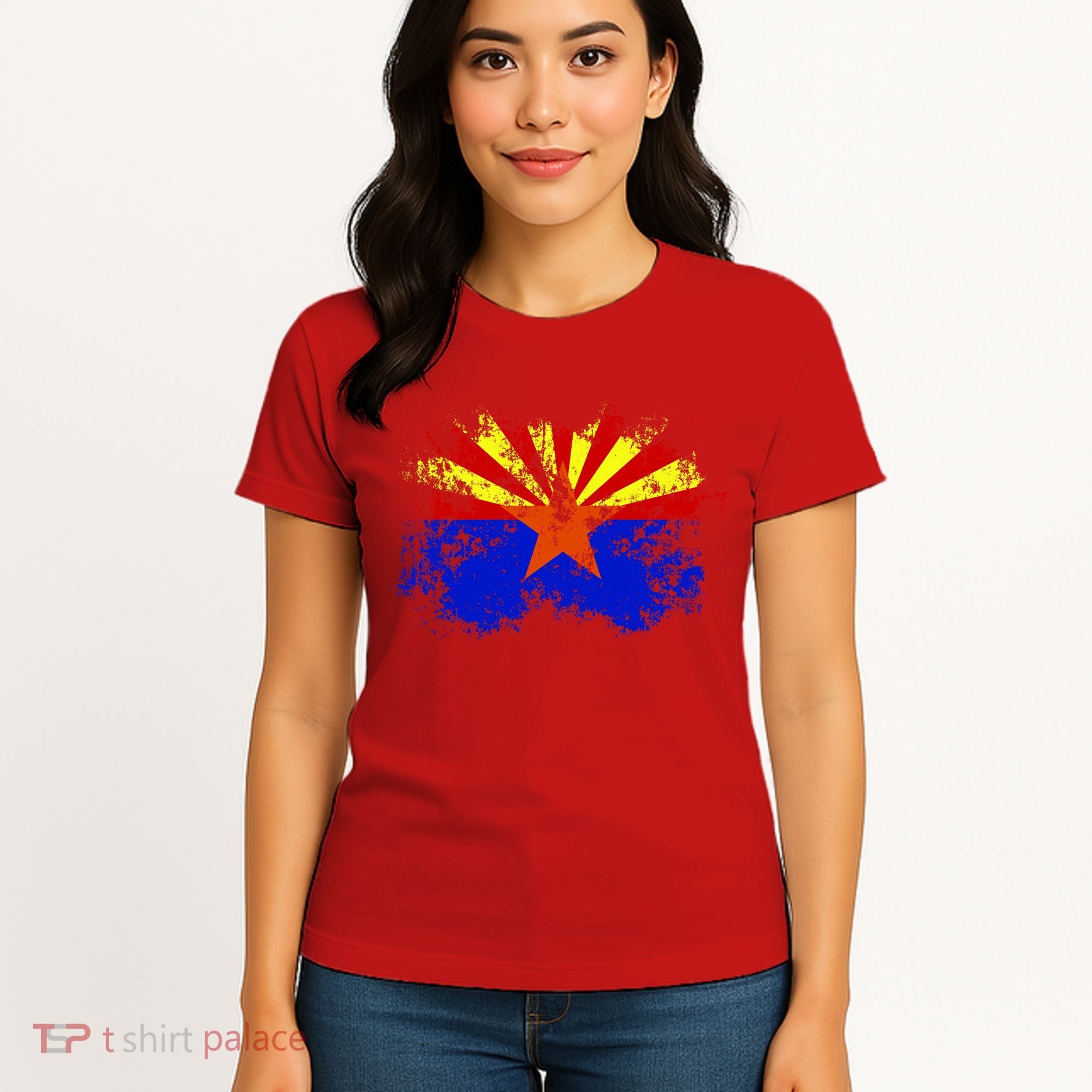 Arizona State Flag Grunge Women's T-Shirt
