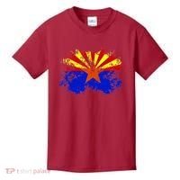 Arizona State Flag Grunge Kids T-Shirt thumb 0