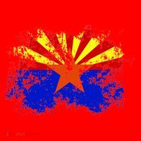 Arizona State Flag Grunge Kids T-Shirt thumb 4
