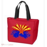 Arizona State Flag Grunge Tote Bag thumb 3