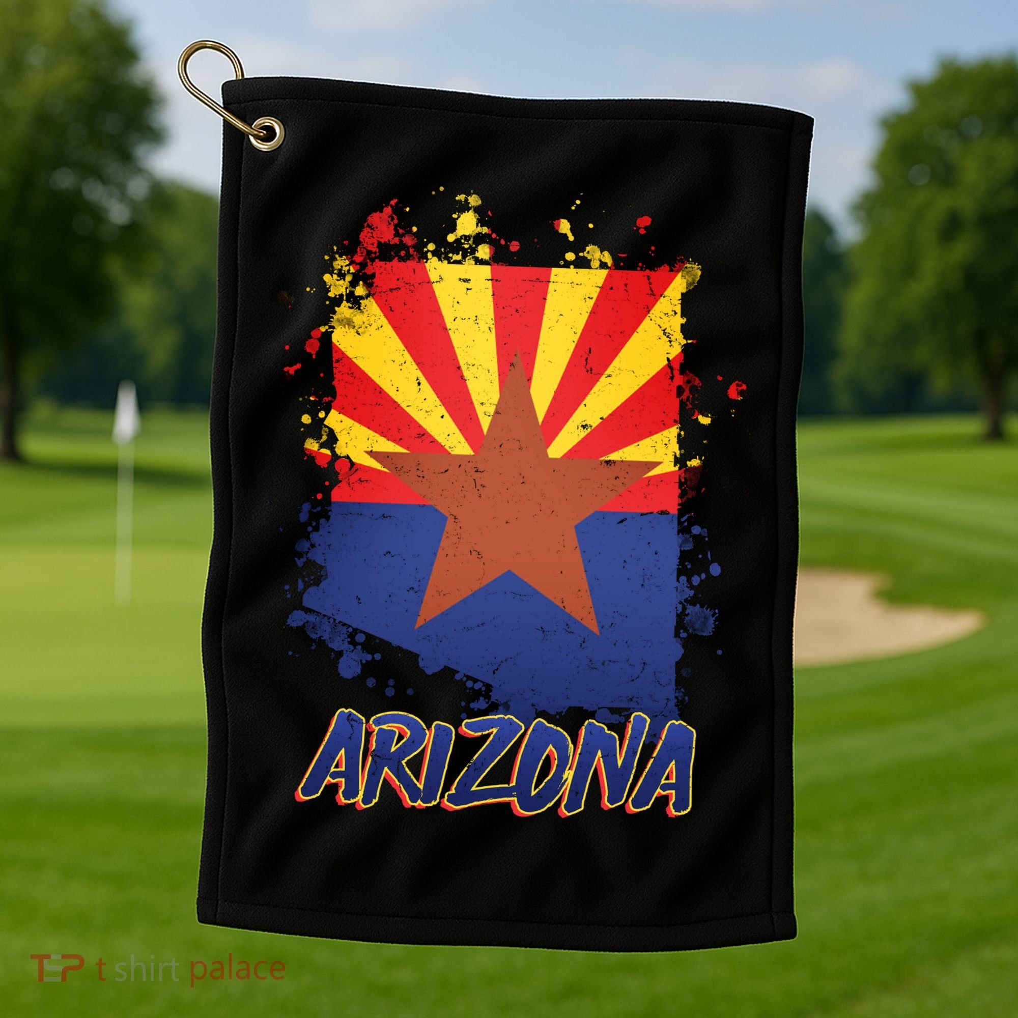 Arizona State Star Flag Golf Towel