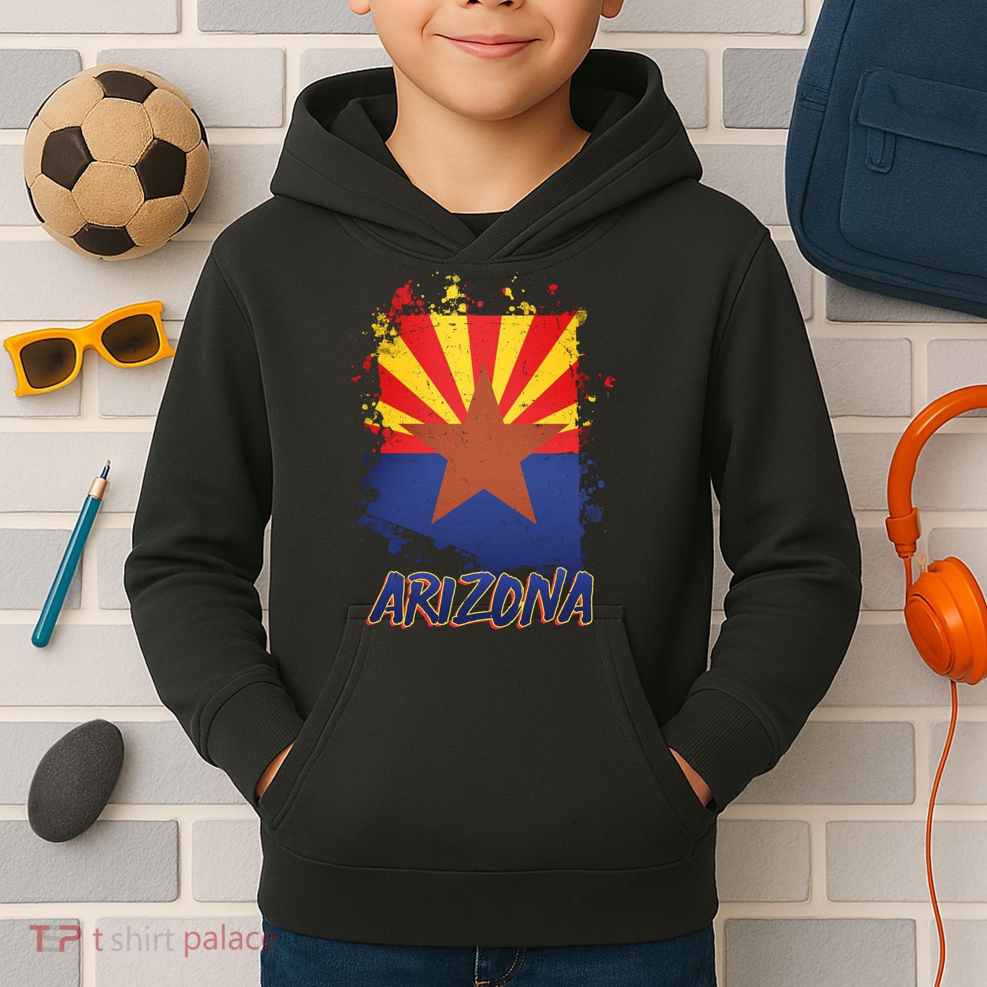 Arizona State Star Flag Kids Hoodie