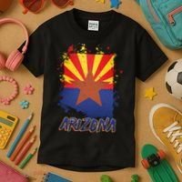Arizona State Star Flag Kids T-Shirt thumb 3