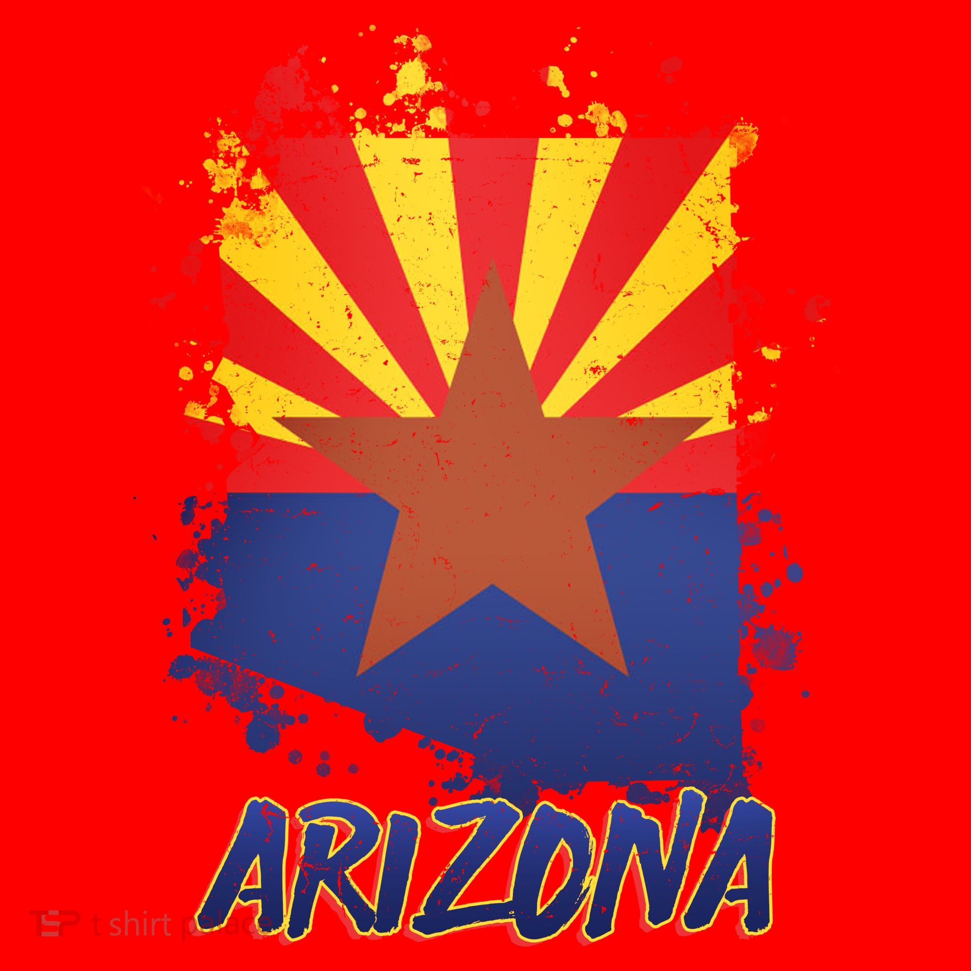Arizona State Star Flag Santa Hat