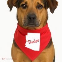 Arizona Teacher USA-Made Doggie Bandana thumb 1