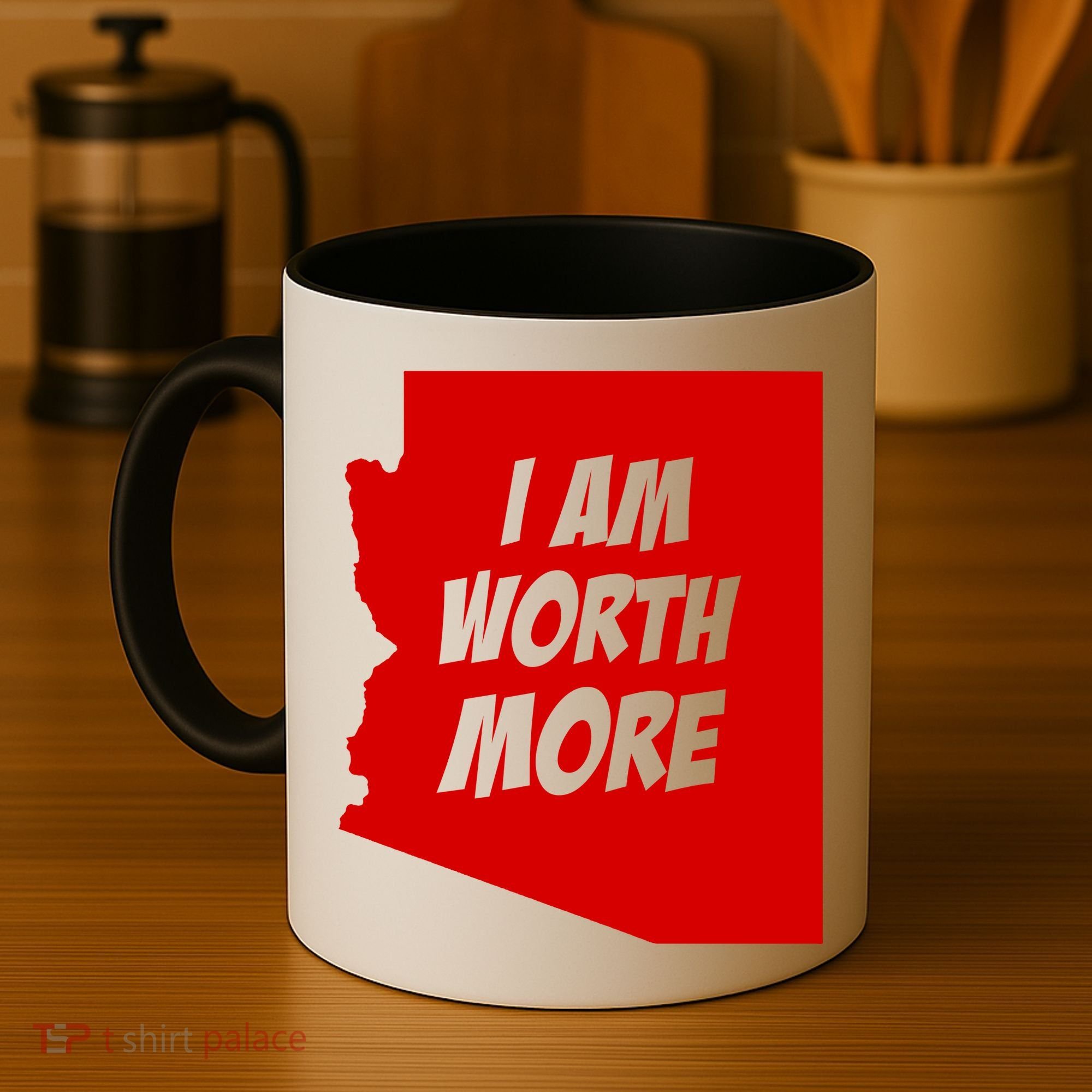 Arizona Teacher Protest I Am Worth More Coffee Mug
