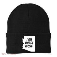 Arizona Teacher Protest I Am Worth More Beanie thumb 0