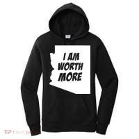 Arizona Teacher Protest I Am Worth More Women's Hoodie thumb 0
