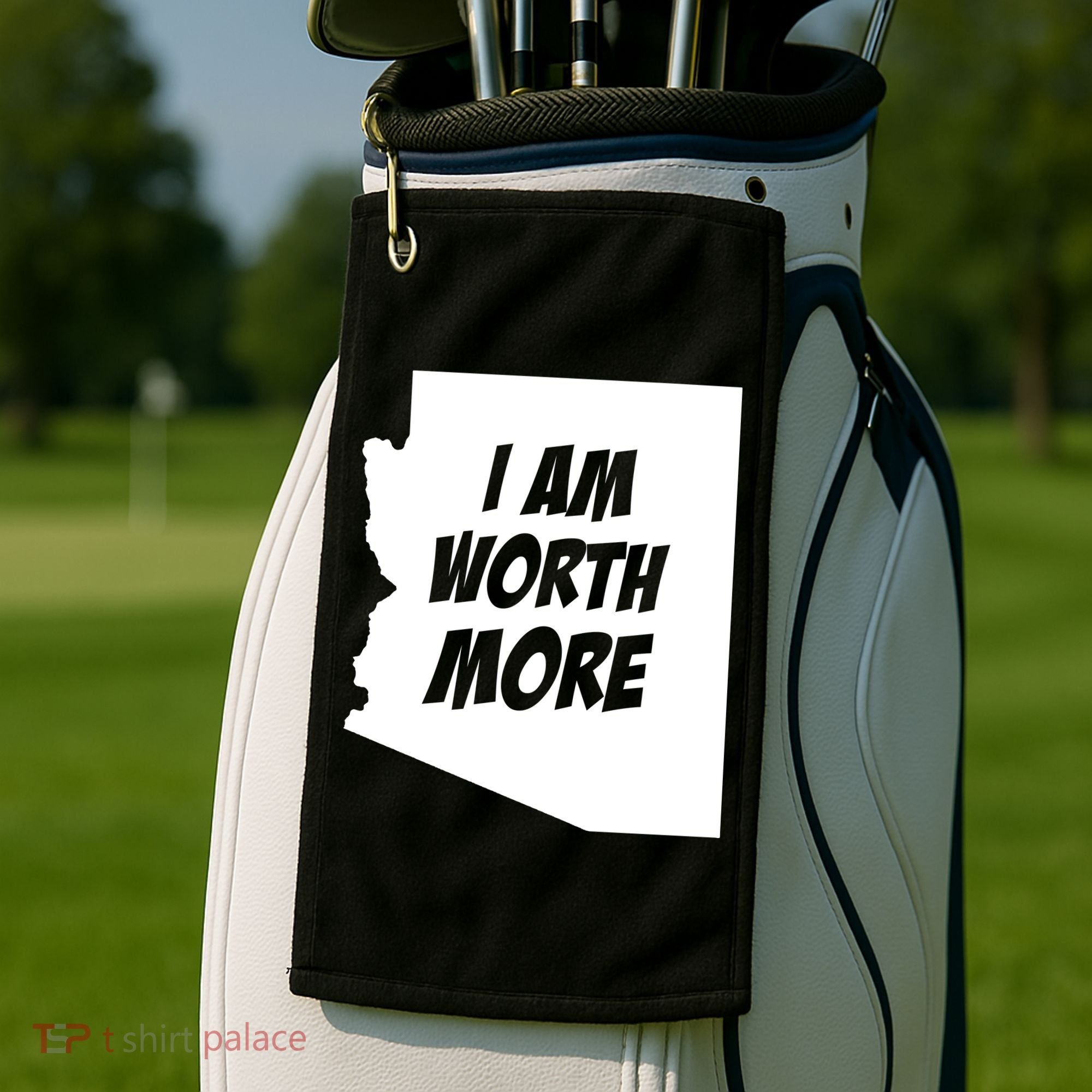Arizona Teacher Protest I Am Worth More Golf Towel