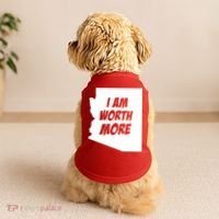 Arizona Teacher Protest I Am Worth More Doggie Tank thumb 2