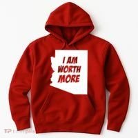 Arizona Teacher Protest I Am Worth More Hoodie thumb 0