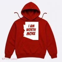Arizona Teacher Protest I Am Worth More Hoodie thumb 0