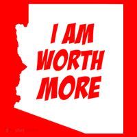 Arizona Teacher Protest I Am Worth More Ornament thumb 1