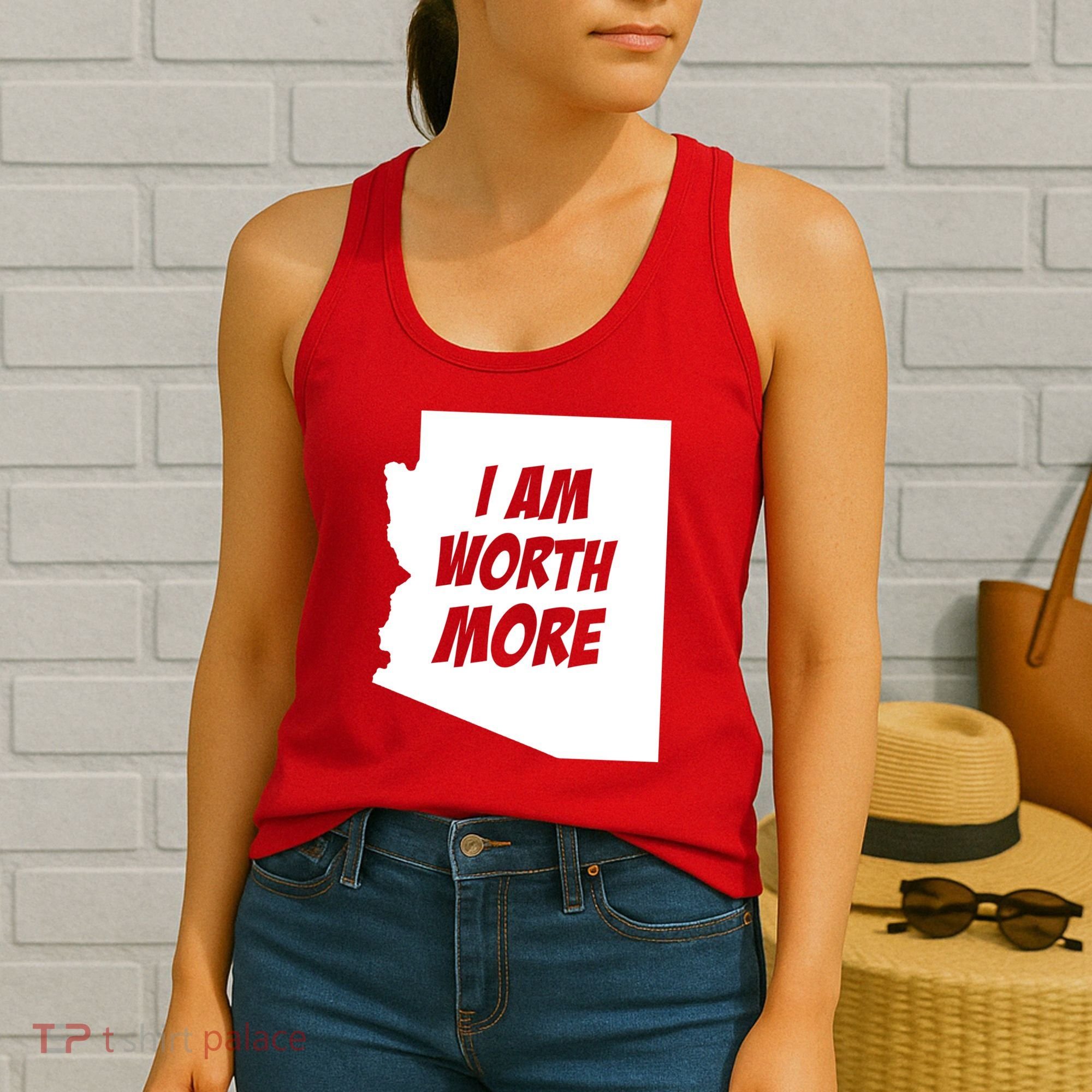 Arizona Teacher Protest I Am Worth More Women's Tank Top